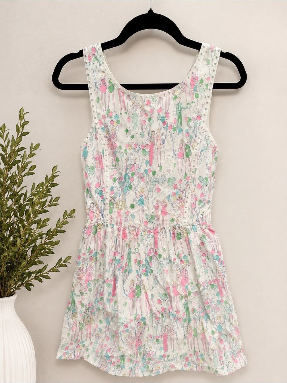 ✨ Rare Vintage Lilly Pulitzer Sandrine Dress – Balloon Pop Print – Size 10 ✨